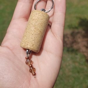 Cork keychain